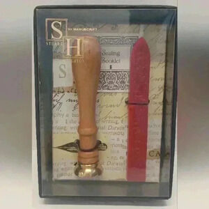 Stuart Haughton Personal Seal Initial Monogram 'K' and Sealing  Wax Kit